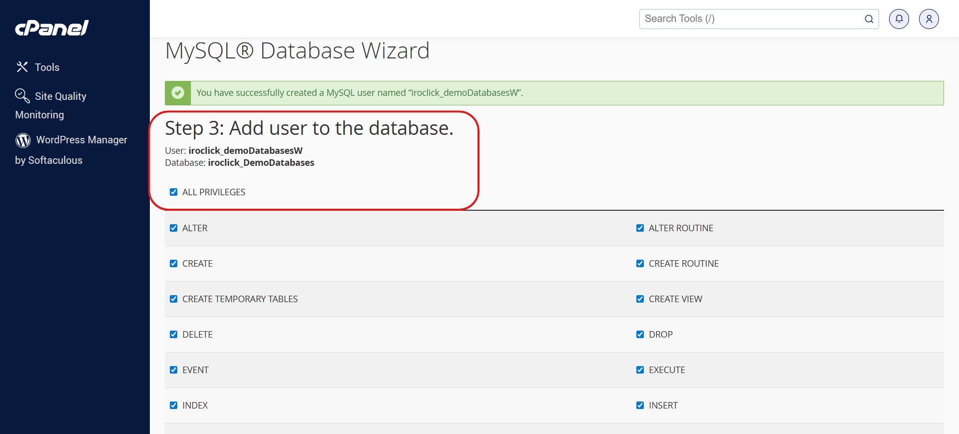 مرحله چهارم اعمال دسترسی ها