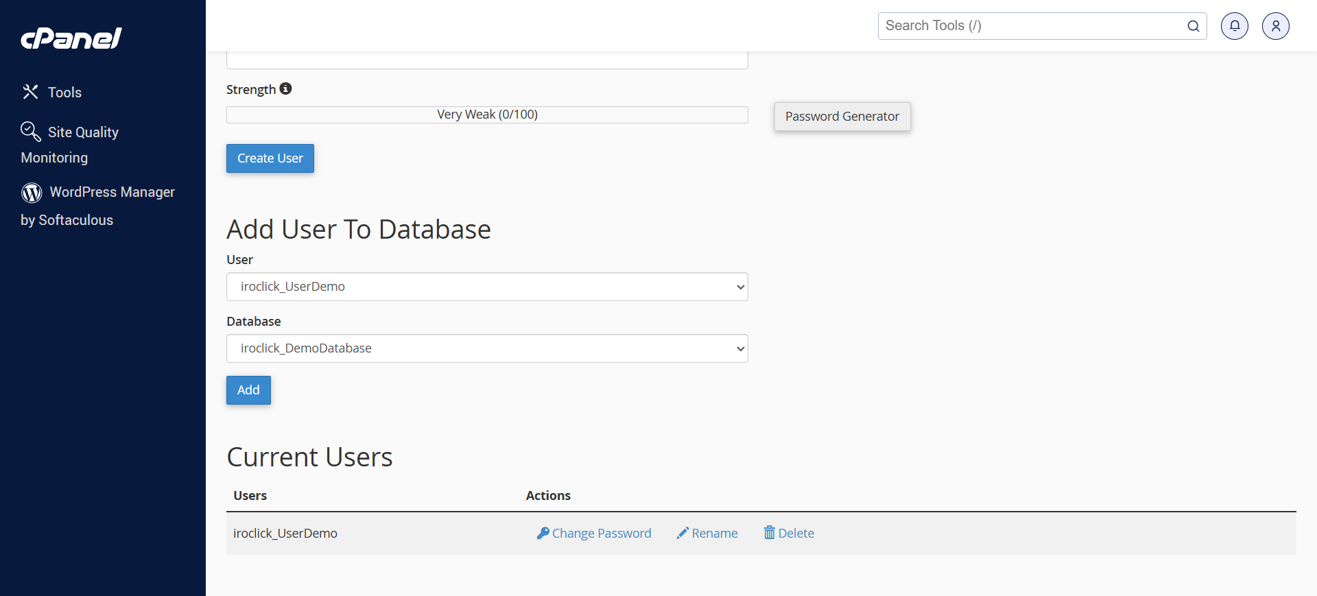 مرحله چهارم تعیین سطح دسترسی به دیتابیس
