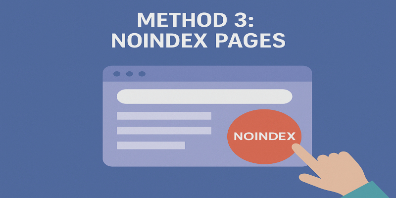 روش سوم نو ایندکس کردن صفحات