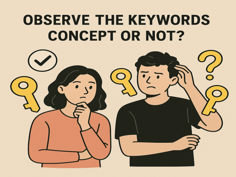 نتیجه گیری: کانسپت کلمه کلیدی رو رعایتش کنیم یا نه ؟ 