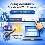 افزودن نوار جستجو به منوی سایت در وردپرس بدون کدنویسی