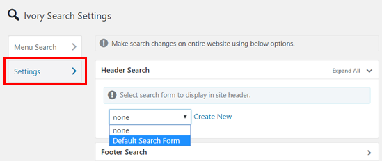 افزودن نوار جستجو به منوی سایت در وردپرس بدون کدنویسی